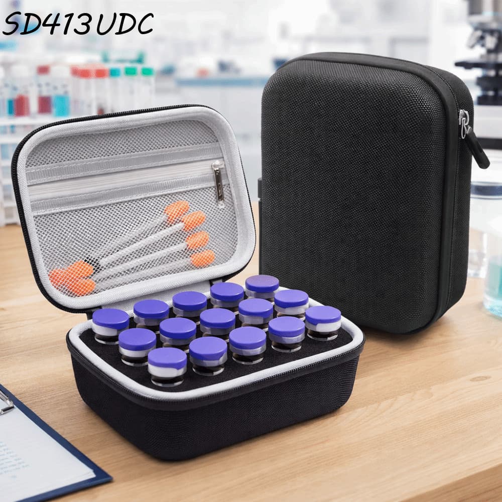 Caixa De Armazenamento De Insulina SUNDANCE , Estojo Para Frascos Com 15 Slots E 10ML , À Prova D'água.organizador