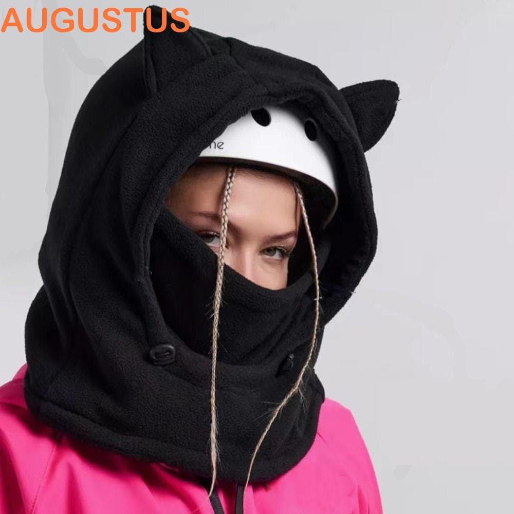 Balaclava de Esqui AUGUSTUS, Touca para Capacete de Motocicleta com Proteção de Orelha à Prova de Vento, Touca Térmica Q