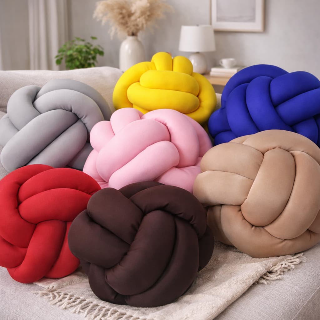 Almofada Decorativa Nó Escandinavo – Elegância e Sofisticação para sua Decoração