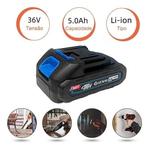 Bateria 36v/21v Para Mini Motosserra Parafuradeira Para Qualque Ferramentas Makita
