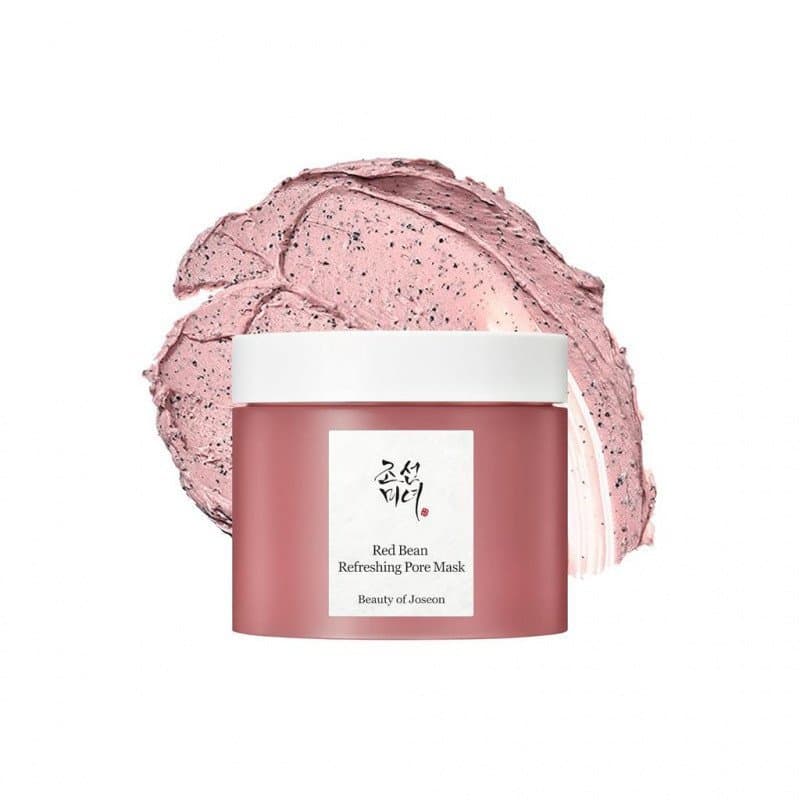 Máscara Refrescante de Argila com Extrato de Feijão Vermelho, Máscara Hidratante Lavável, Esfoliante de Poros, Produtos