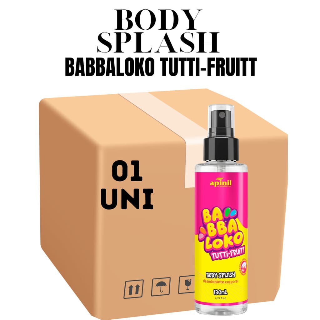 BODY SPLASH BABBALOKO  - 04 TIPOS DE FLAGRÂNCIA  130MLl - APINIL (Campanha)