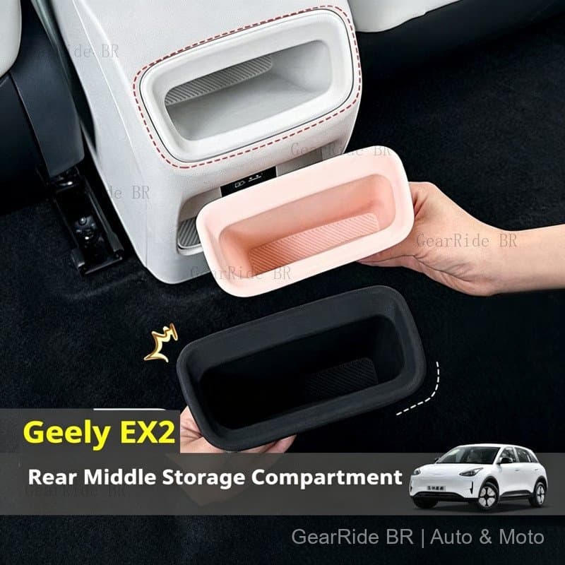 Adequado para Geely EX2, Caixa de Armazenamento Traseira com Apoio de Braço, Múltiplas Camadas AAF