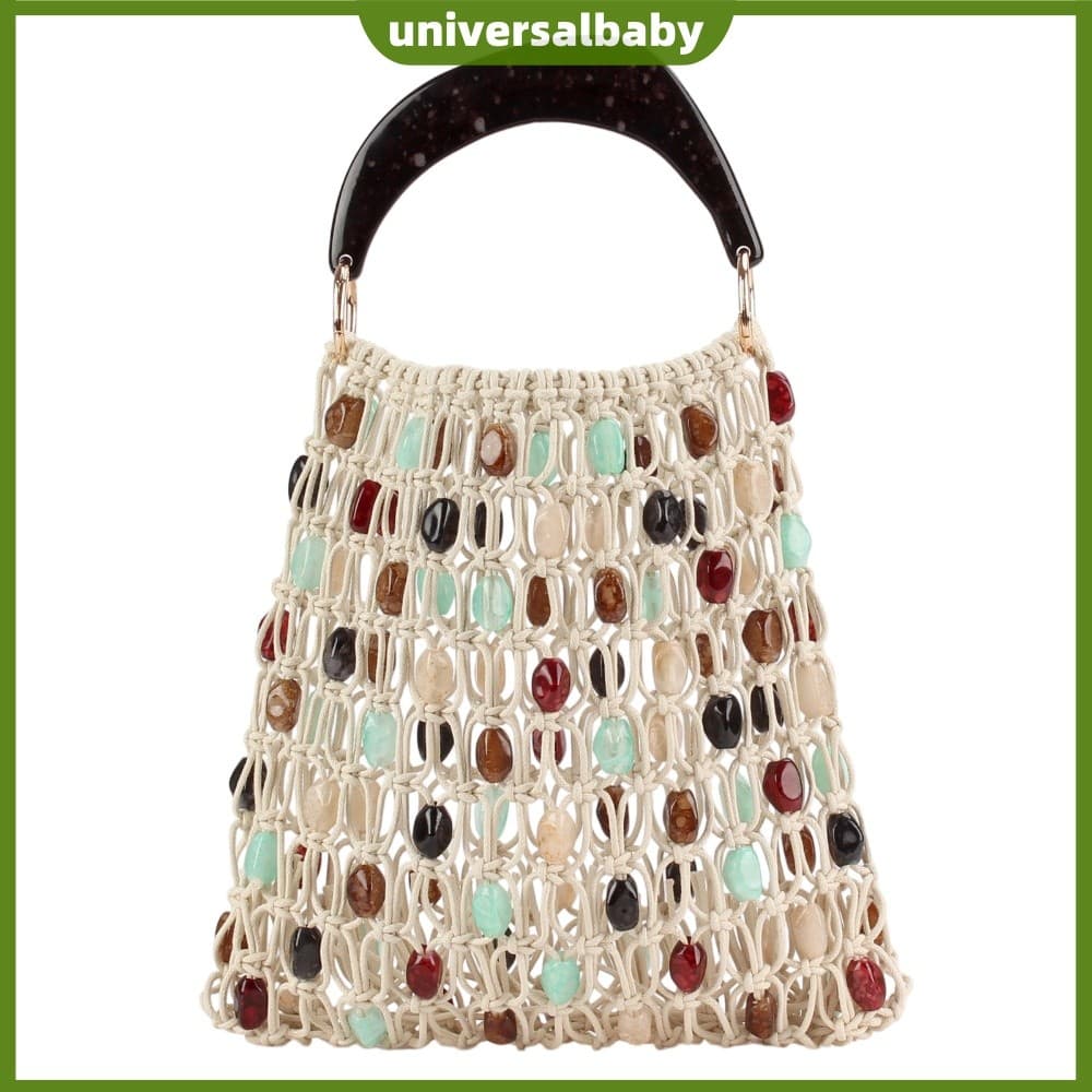 Bolsa De Férias Na Praia Com Alça De Resina Elegante Para Uso Feminino Em [universalbaby.br]