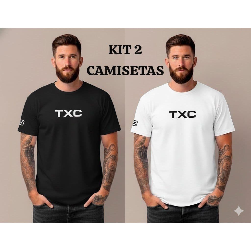 Kit 2 Camisetas Masculina Country Texas Rodeio Farm 100% Algodão Premium Estilo Country