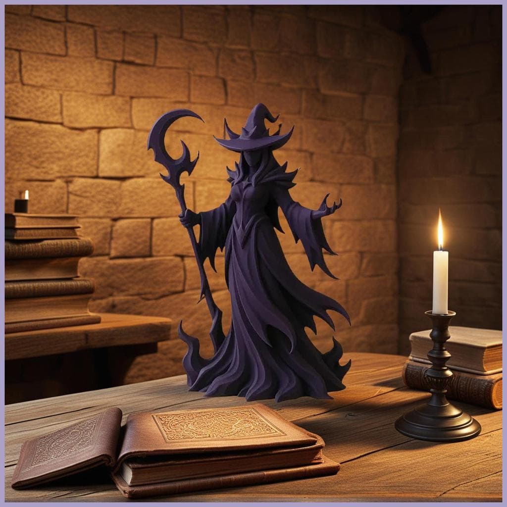 Halloween Bruxa Estatueta Escultura Gótica Ornamento Assustador Decoração Para Quarto Sala De Estar onwasvn