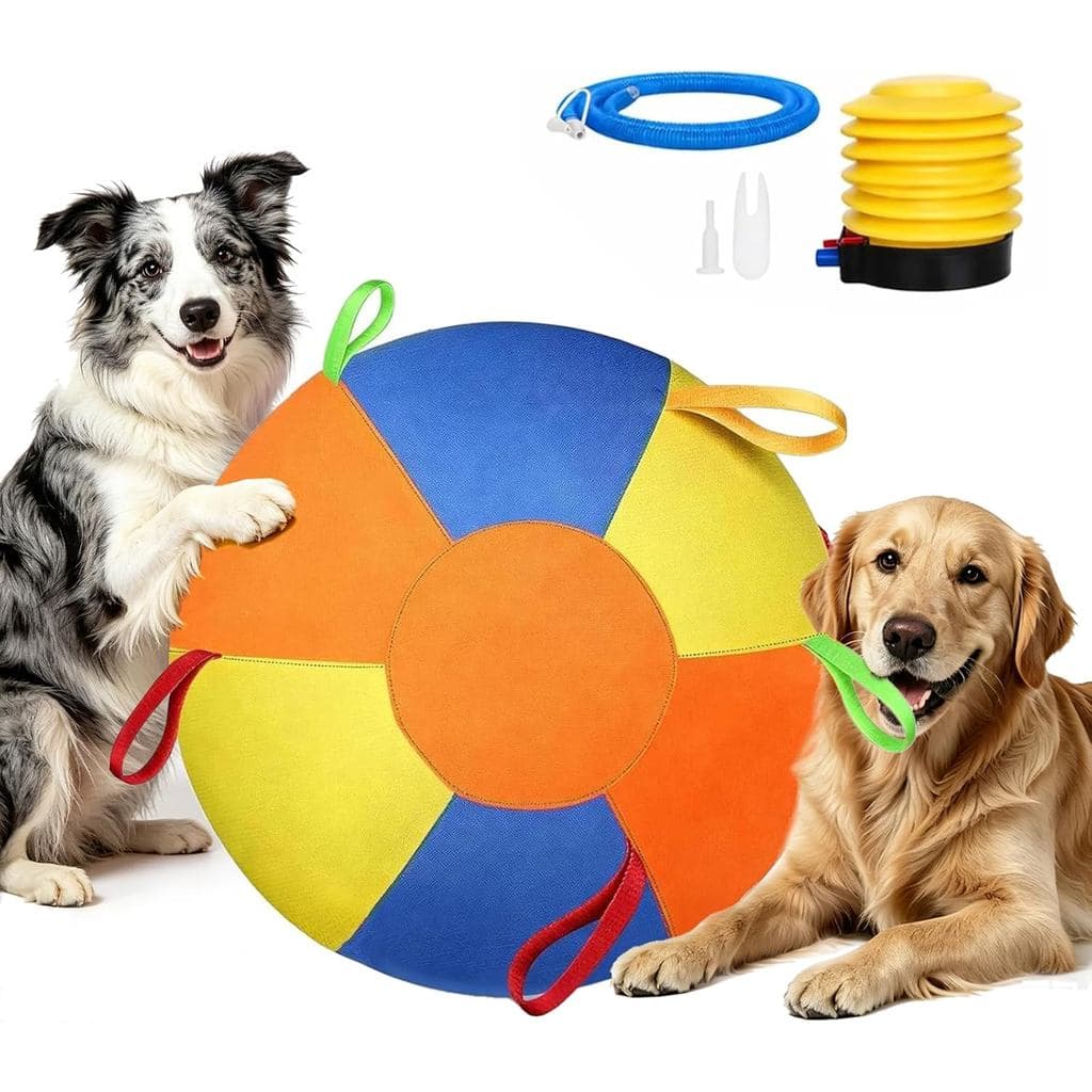 Bola De Abrigo Para Cães , Inflável Brincar Ao Ar Livre Enorme Calmante Com Alças , Brinquedos Interativos Colies De Bor