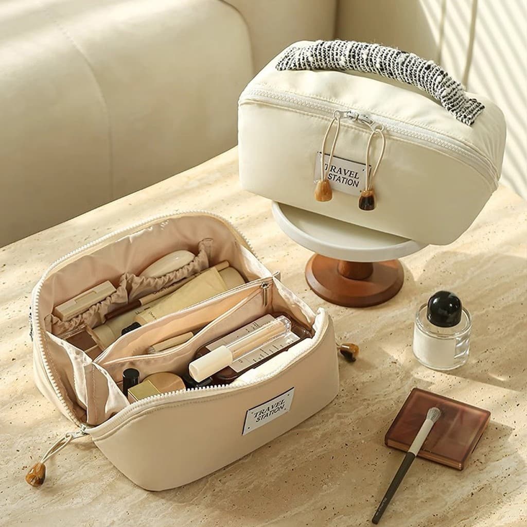 Bolsa De Maquiagem De Alta Qualidade Cosméticos De Grande Capacidade , Armazenamento De Divisórias Com , Higiene Para Vi
