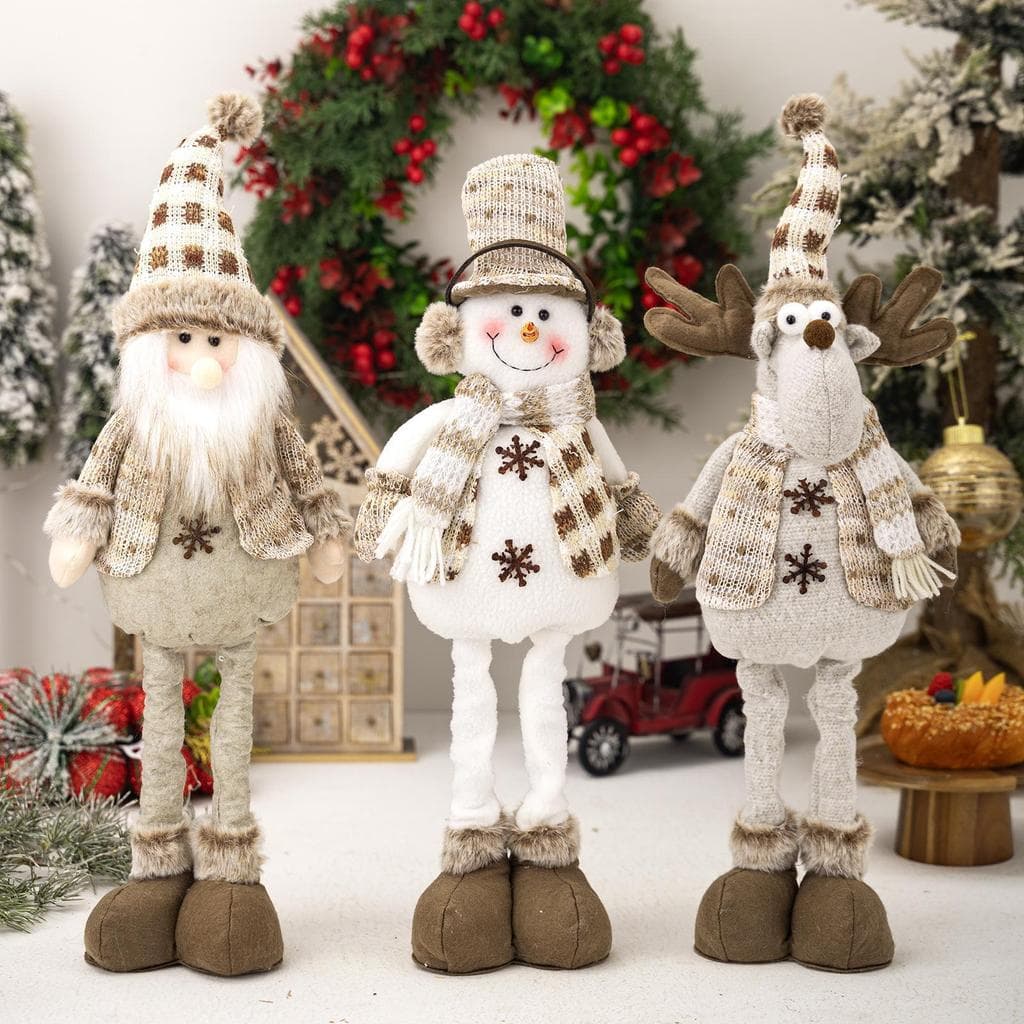 【Presente Ideal】Boneco Retrátil De Natal - Decoração Natalina Criativa/Festa/Natal/Boneco Fofo