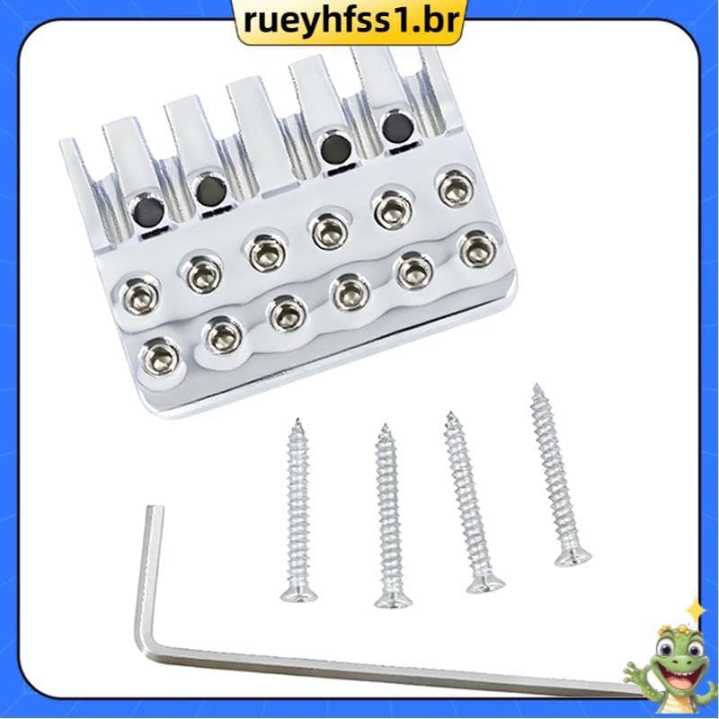 Fechaduras De Corda Para Guitarra Elétrica Sem Cabeça , Peças De Reposição De Ponte De 6 Cordas , Porca De Travamento