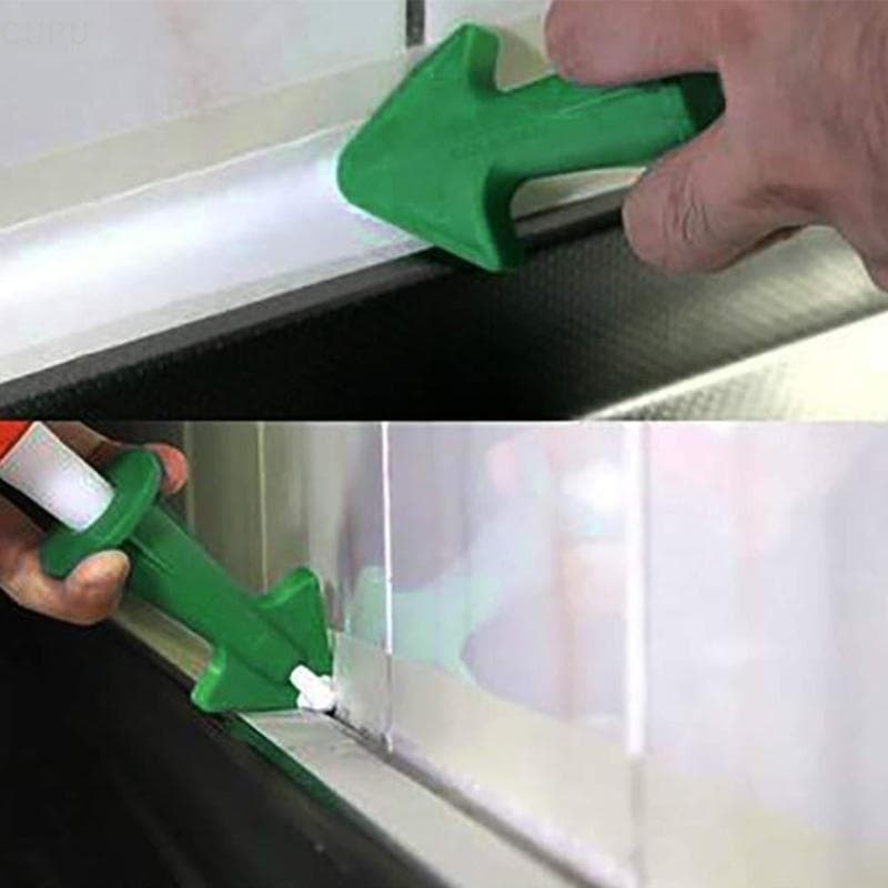 [CU] 3 Peças Aplicador De Bico De Calafetagem Ferramentas De Silicone Kit De Argamassa De Acabamento De Selante Raspador