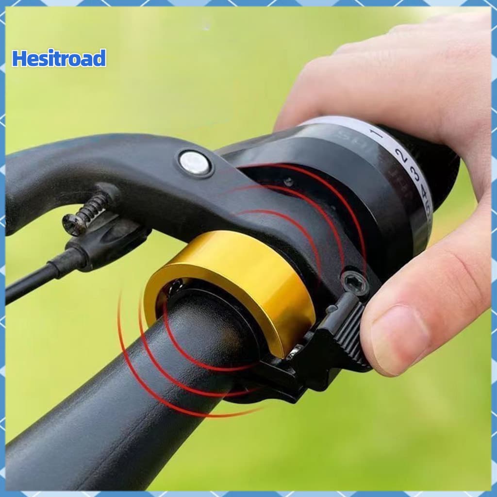 Bicycle Handlebar Bell Loud Sound Lightweight Aluminum Alloy Universal Fit for Road Mountain Bikes – Durable Bike Alar