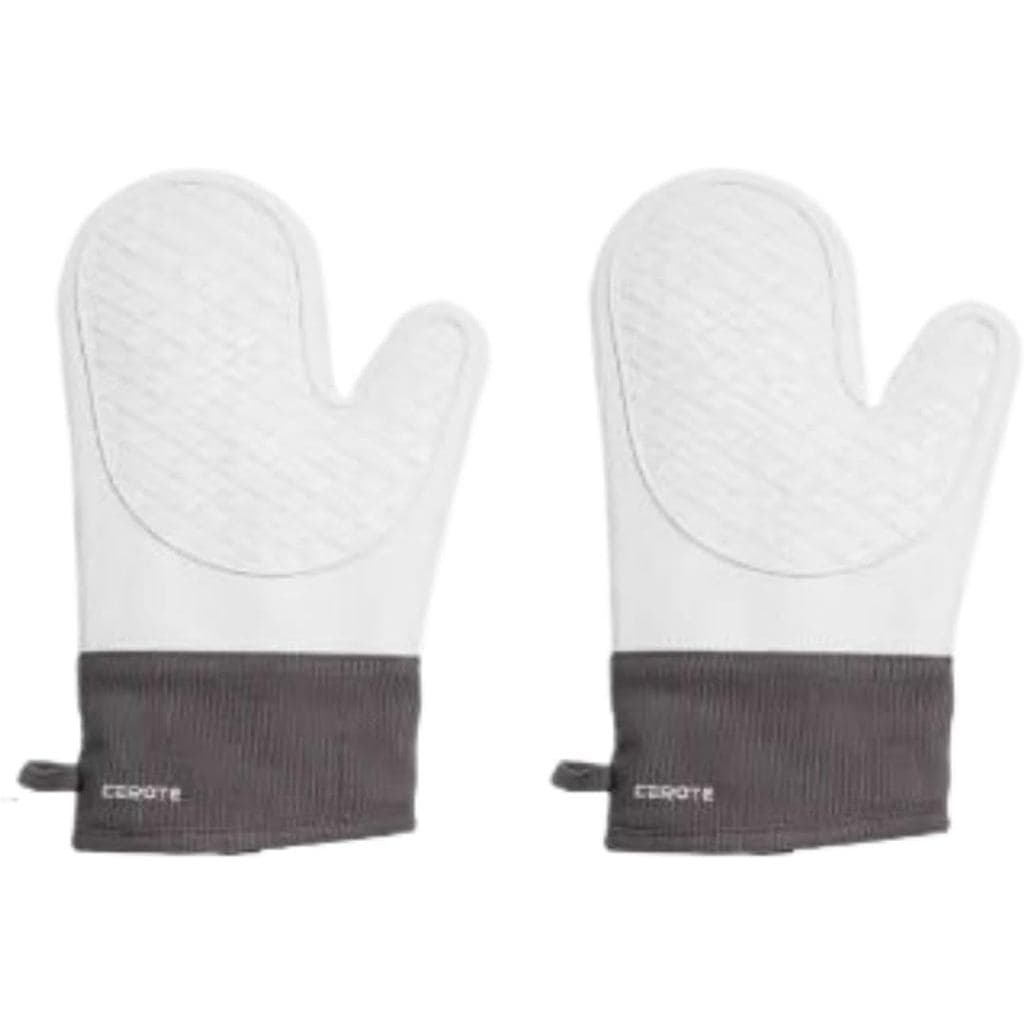 Luvas de silicone para cozinha, seguras para cozinhar, espessas e anti-queimaduras para fornos de cozinha, micro-ondas,
