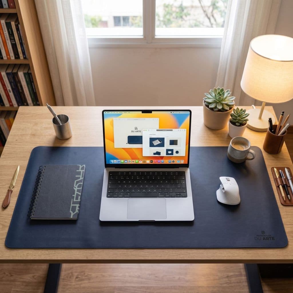 DeskPad De Couro Sintético Personalizado 80X30