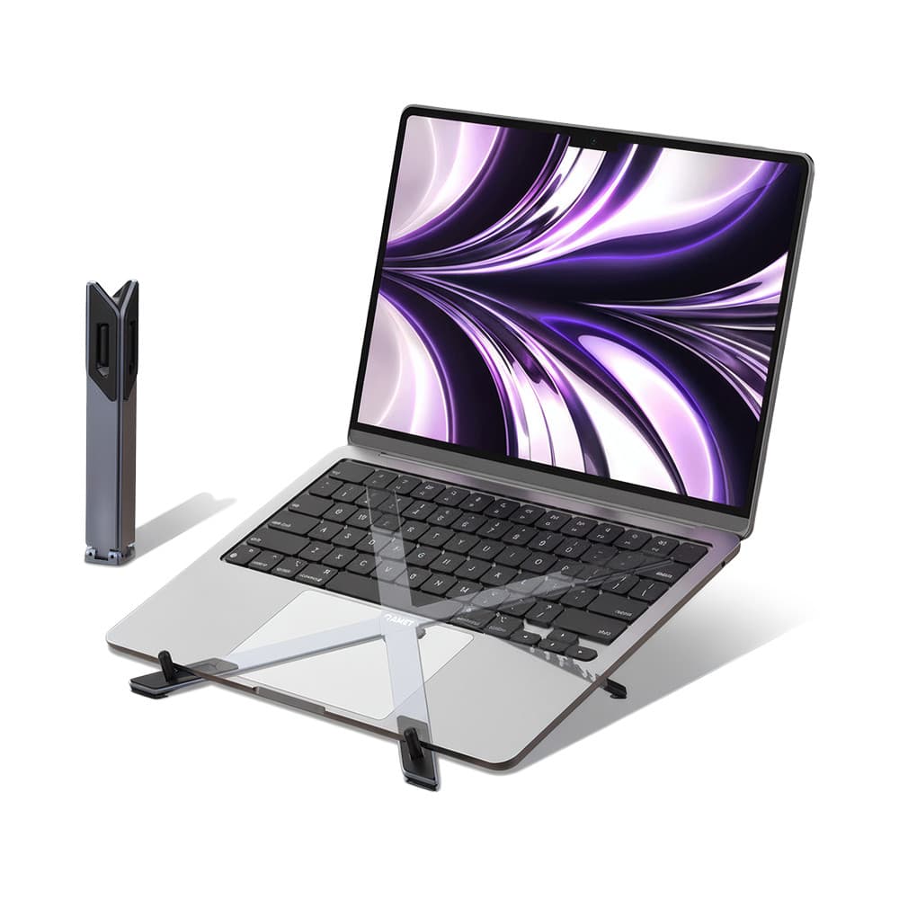 Suporte para Notebook Amet Grip Xtreme Portátil Alumínio Ajustável até 10kg
