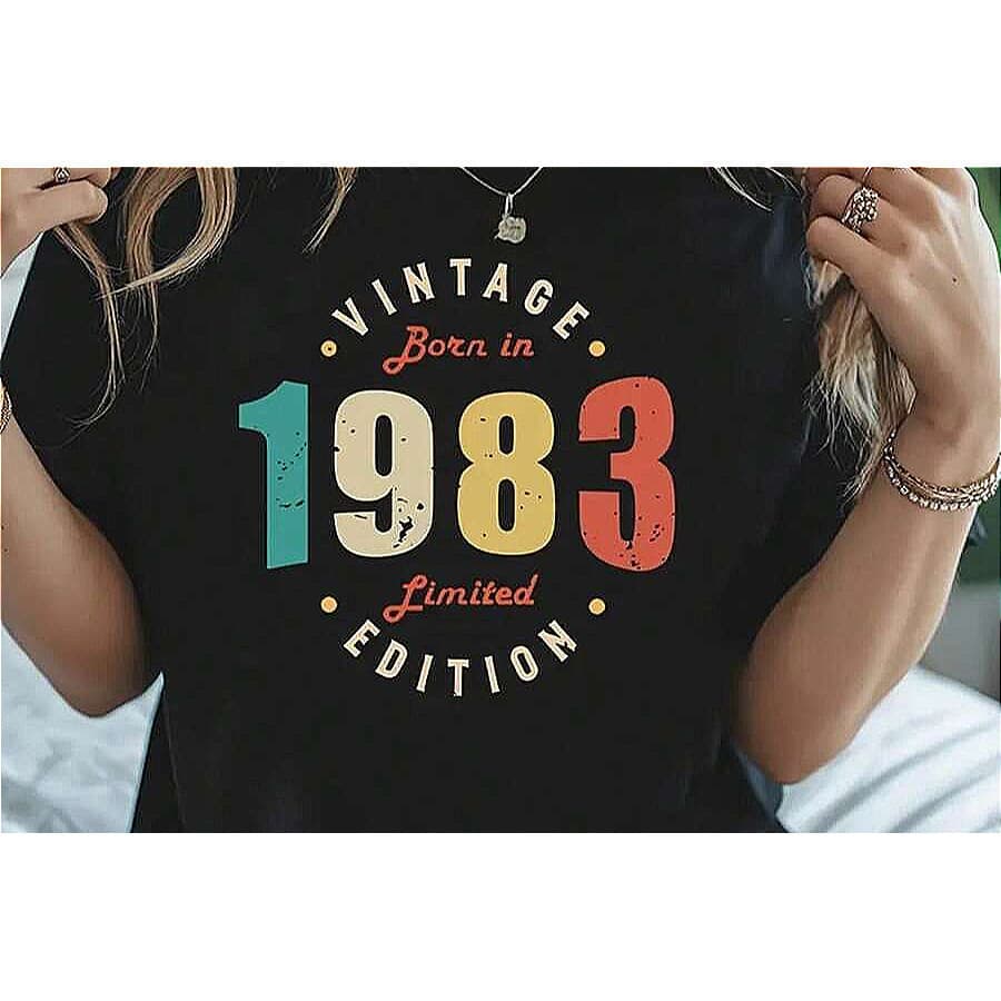 Blusa Camiseta Unissex 100% Algodão Básica Vintage Edição Limitada 1983 Lançamento 2025 Envio Imediato