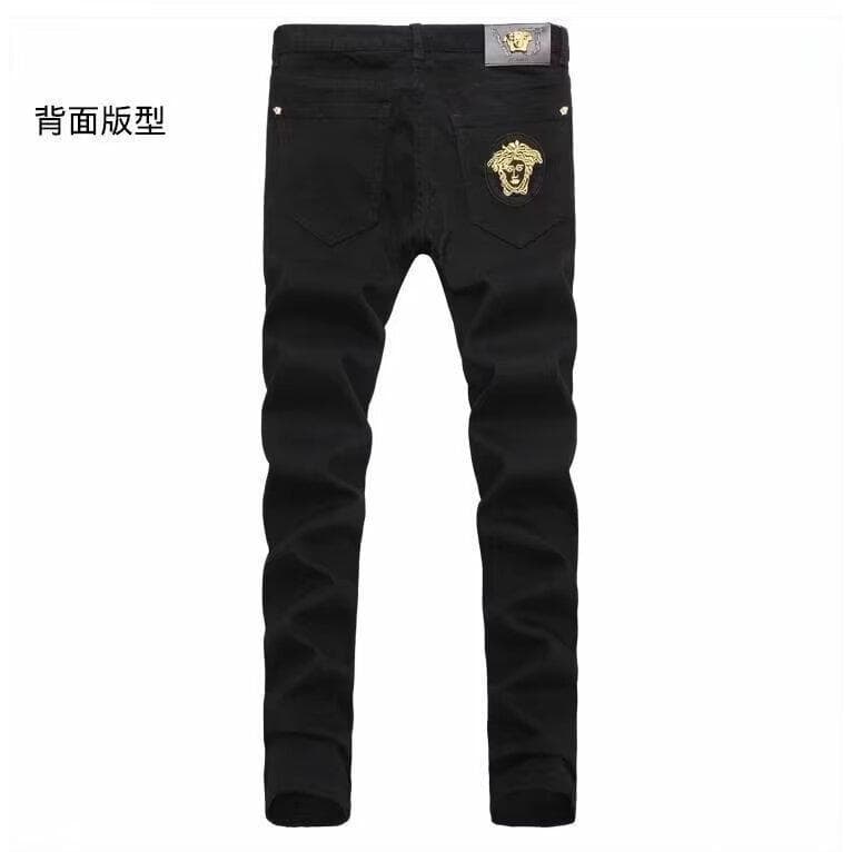 Estilo Hong Kong na moda masculina 2024 Jeans casuais Hip Hop na moda High Street na moda rufião bonito calças 26.7.20