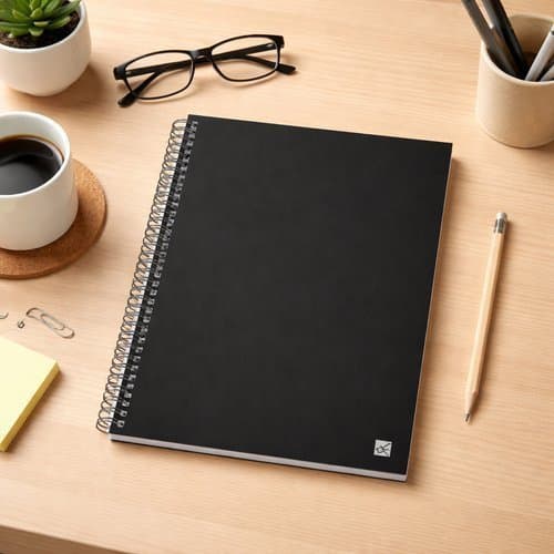 Caderno Preto 70 Folhas 1 Materia Capa Anotacoes Estudo Escrever Escolar Faculdade Papelaria