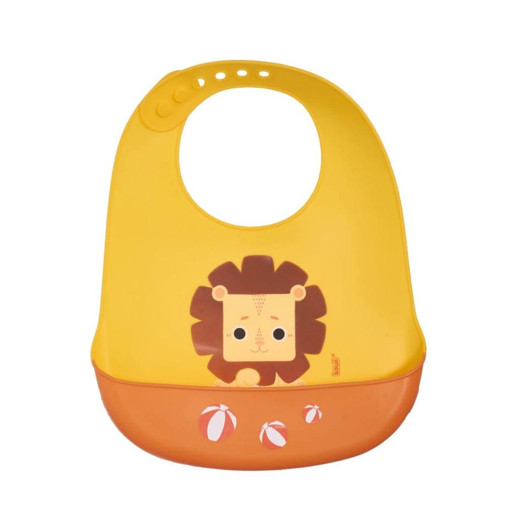Babador de Silicone Infantil Kouii - Leão Leo