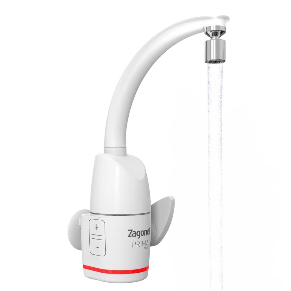 Torneira Elétrica de Parede e Bancada Prima Touch Branca 5500W 220V Zagonel