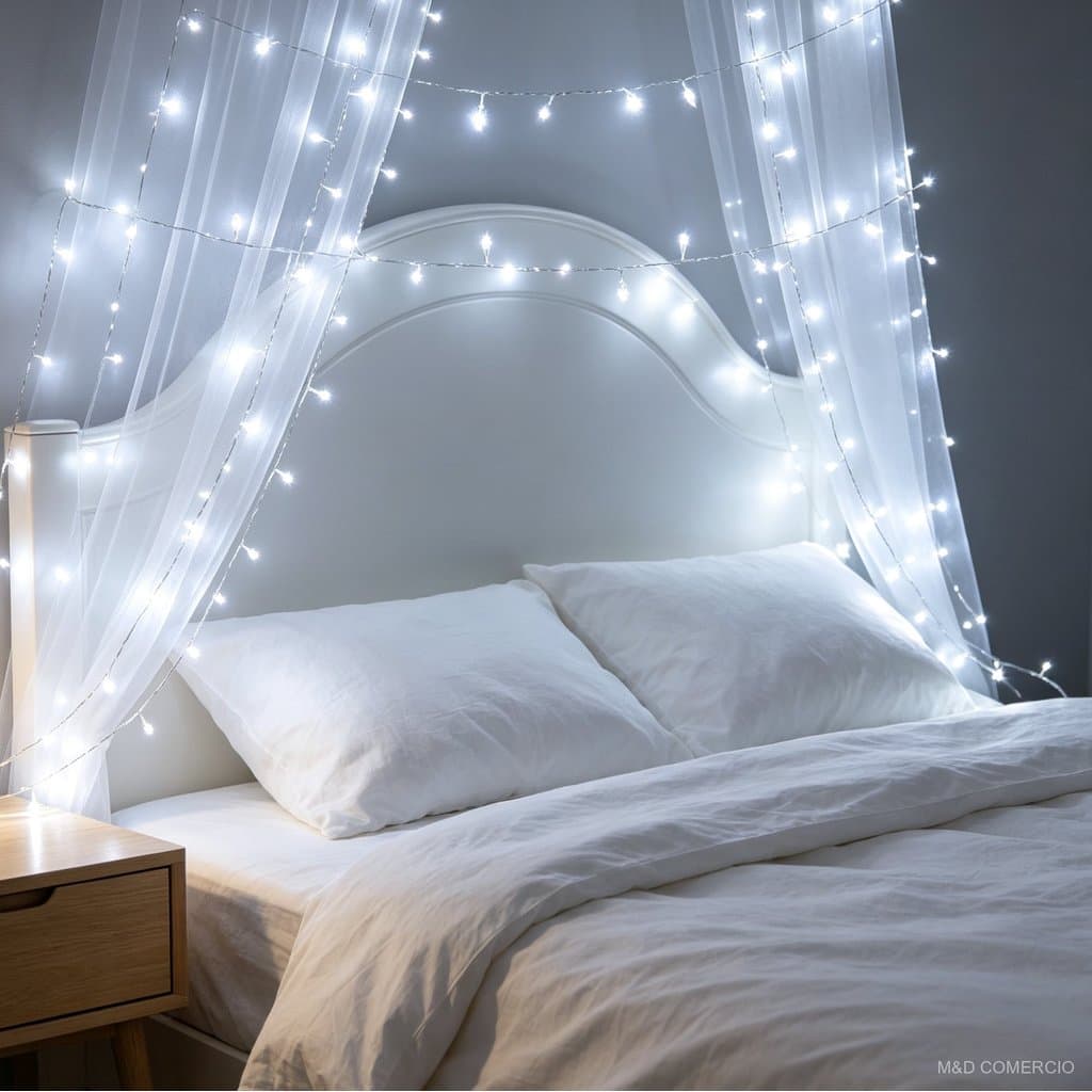3/4/5 Pcs Led Decorativo Branco A Bateria Leve Para Onde Quiser Acende Imediatamente Constante E Energeticamente Eficaz
