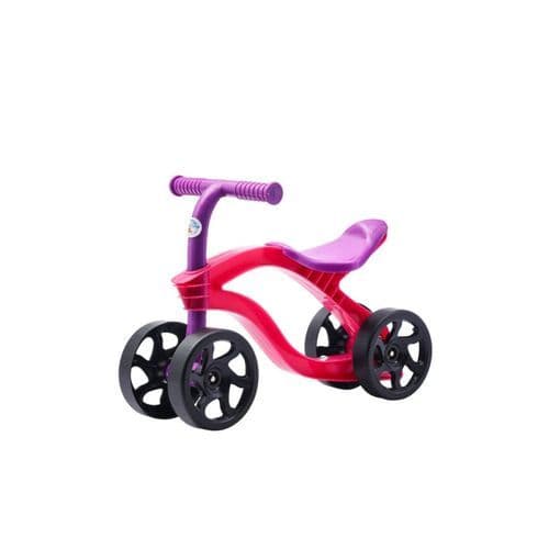 Bicicleta Equilibrio Infantil Rosa Quatro Rodas Seguranca Leve Futurista Diversao Aprendizado