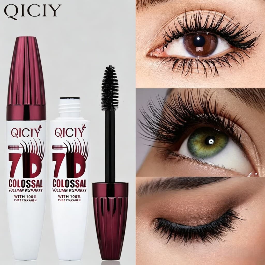 Beautiful Big Eyes 7D Mascara Impermeável Não Mancha Grosso Curling Longo
