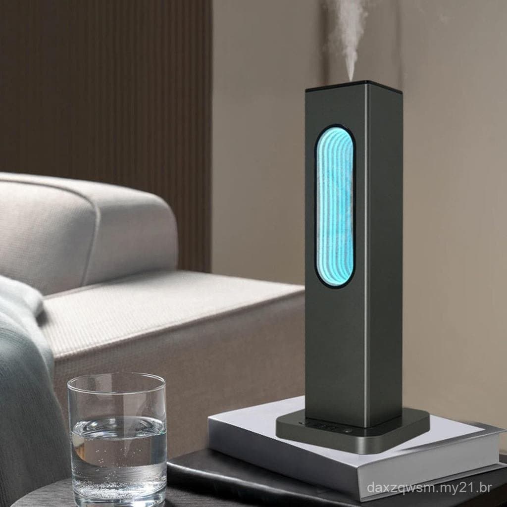 Difusor de Óleos Essenciais Sem Água, Controle por Botão e APP, Difusor de Aroma em Liga de Alumínio, Difusão de Aroma a