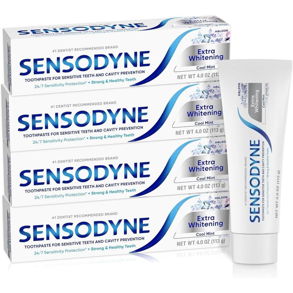 Pasta de Dente Sensudine para Dentes Sensíveis, Edição Exclusiva, Sabor Menta Refrescante, Edição Exclusiva - 4 onças (4