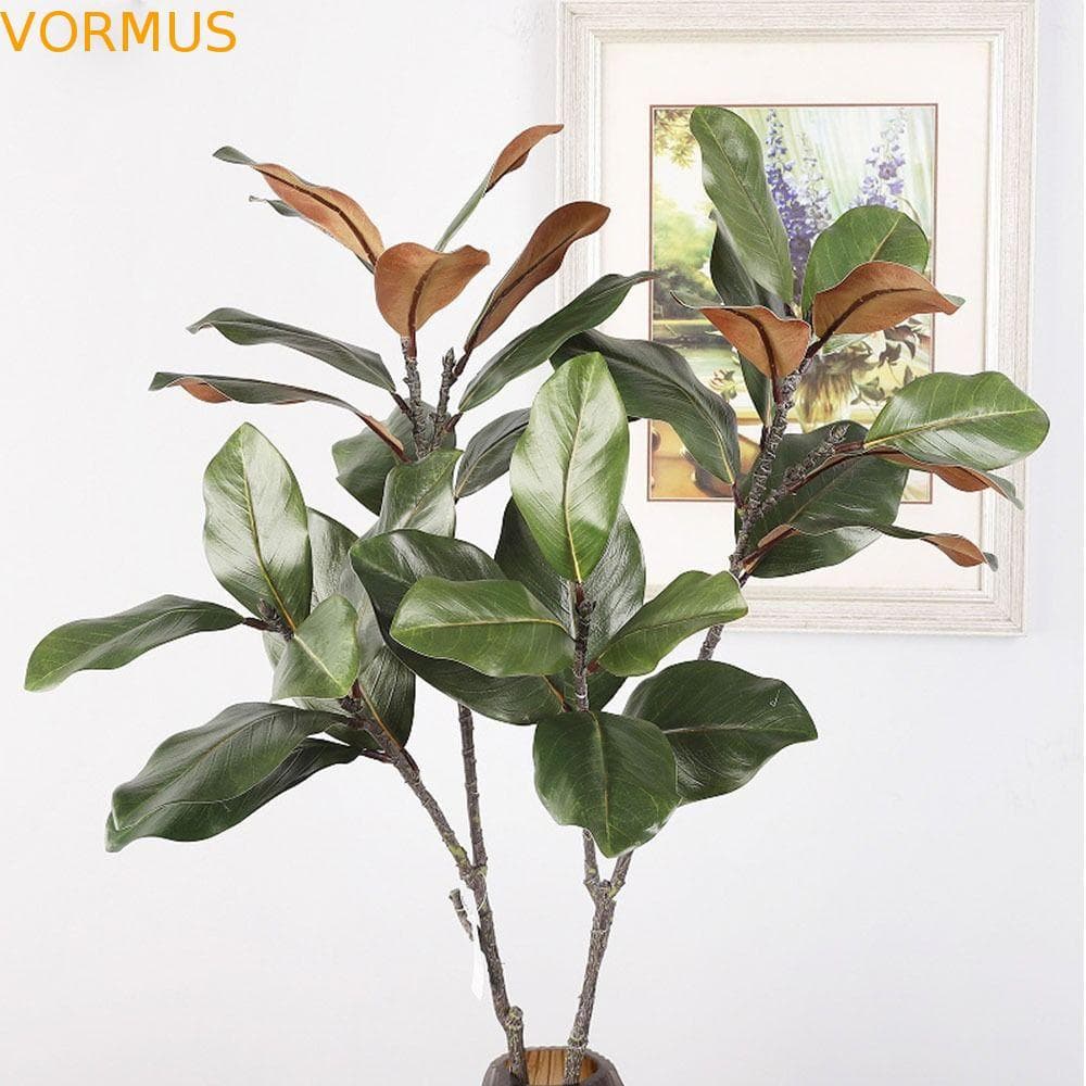 Ramo De Árvore De Magnólia Simulado VORMUS , Grande Planta Artificial Artesanal , Plantas Artificiais De 110 Cm