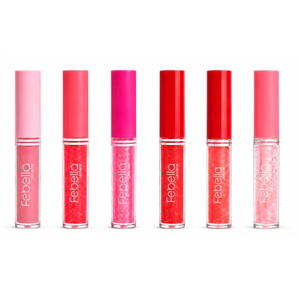 Kit com 06 Lip Gloss Little Princess Brilho Cores Variadas