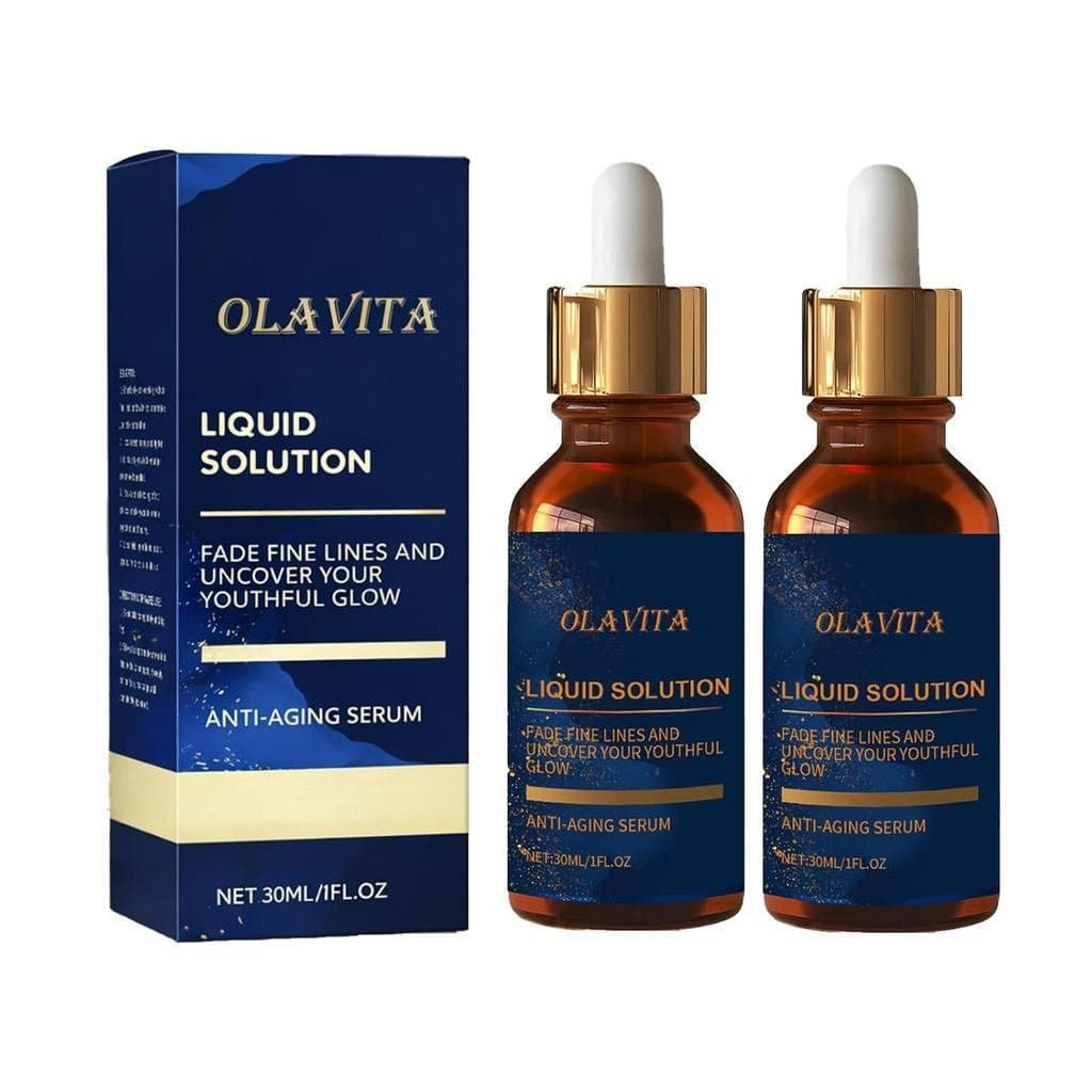 Soro Antienvelhecimento LiquidSolution – Fórmula Facial com Vitamina C, Retinol, Vitamina E e Aloe, Ajuda a Melhorar a A