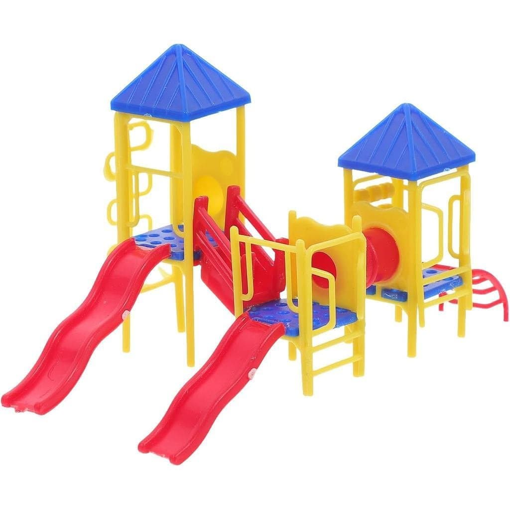 Conjunto de Modelo de Mini Playground Totority, Decoração de Mini Caixa de Areia DIY, Área de Brincadeira Externa de Plá
