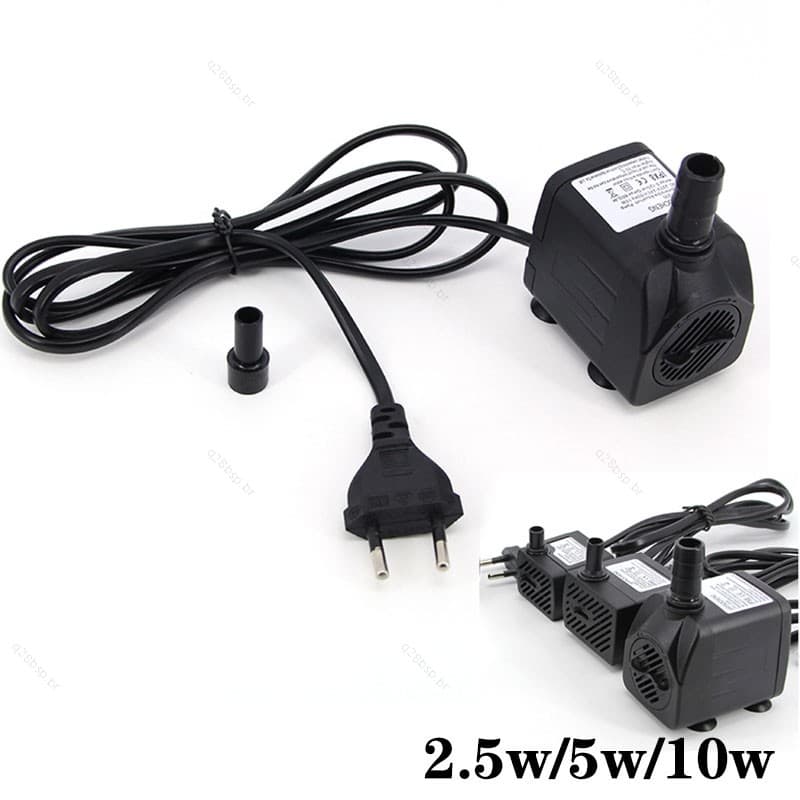 Bomba De Água Submersível AC 220V 2.5W/5W/10W , Aquário , Tanque De Peixes , Fonte , Piscina , Ue , Eua , Plug BR28B