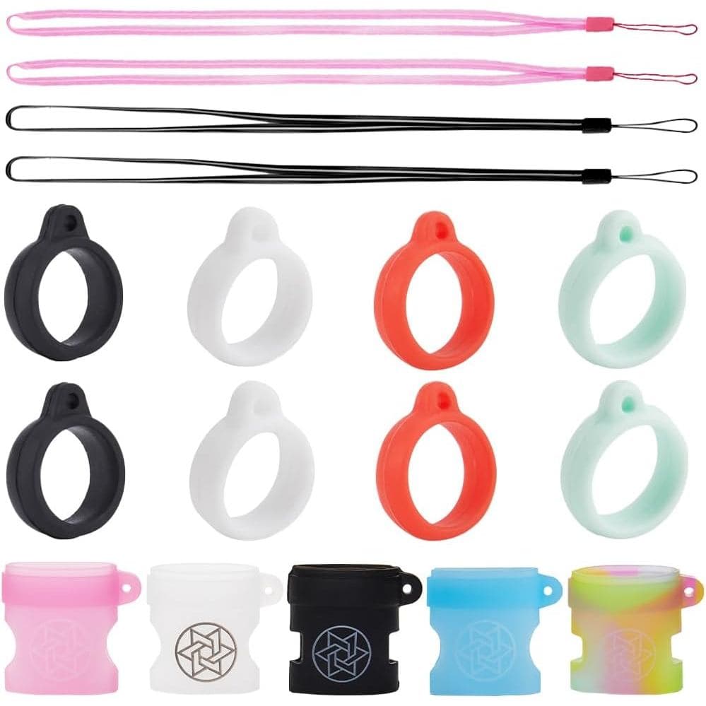 GORGECRAFT Conjunto de 25 Peças de Cordões Anti-Perda com 4 Cordões para Pescoço, 5 Cordões para Colar, Suporte para Pin