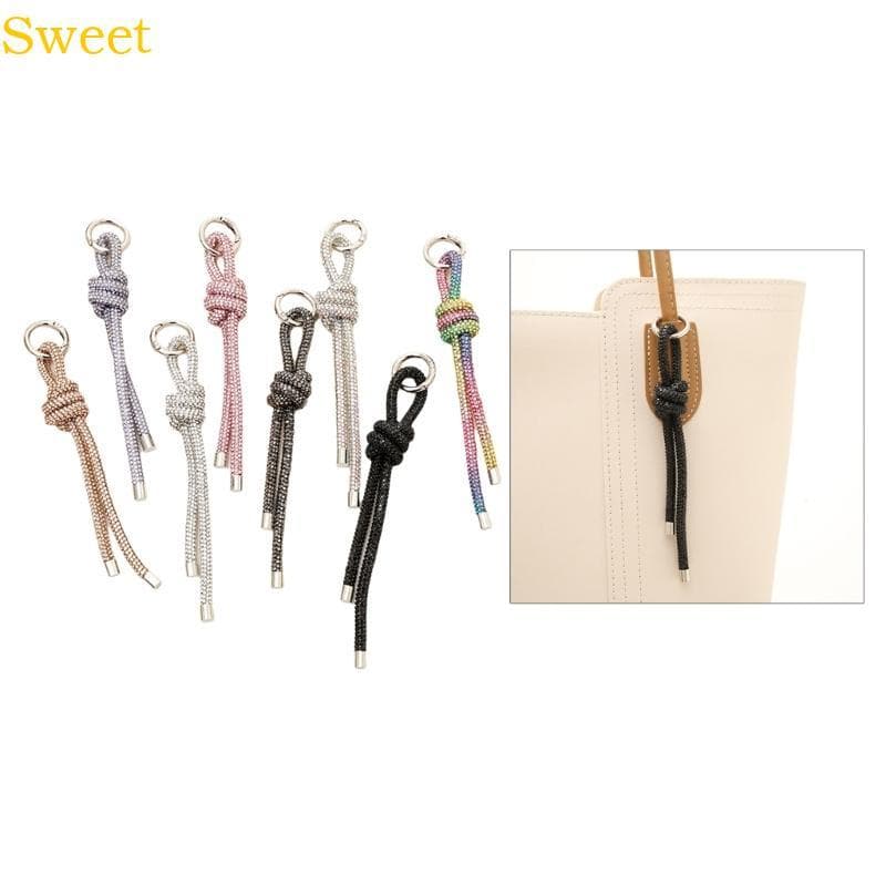 Elegante Strass Chaveiro Para Sofisticadas Meninas Acessório Charme Telefone