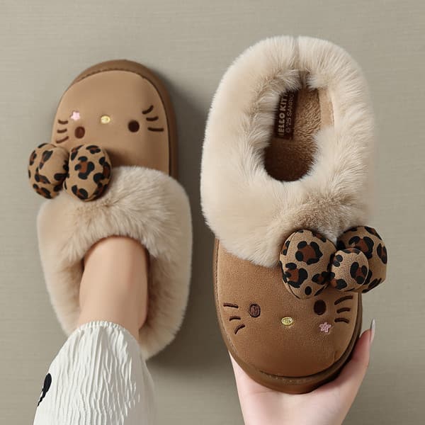 | slippers | ❈Bonito de sola grossa inverno chinelos de algodão de pelúcia feminino interior mobiliário doméstico chinel