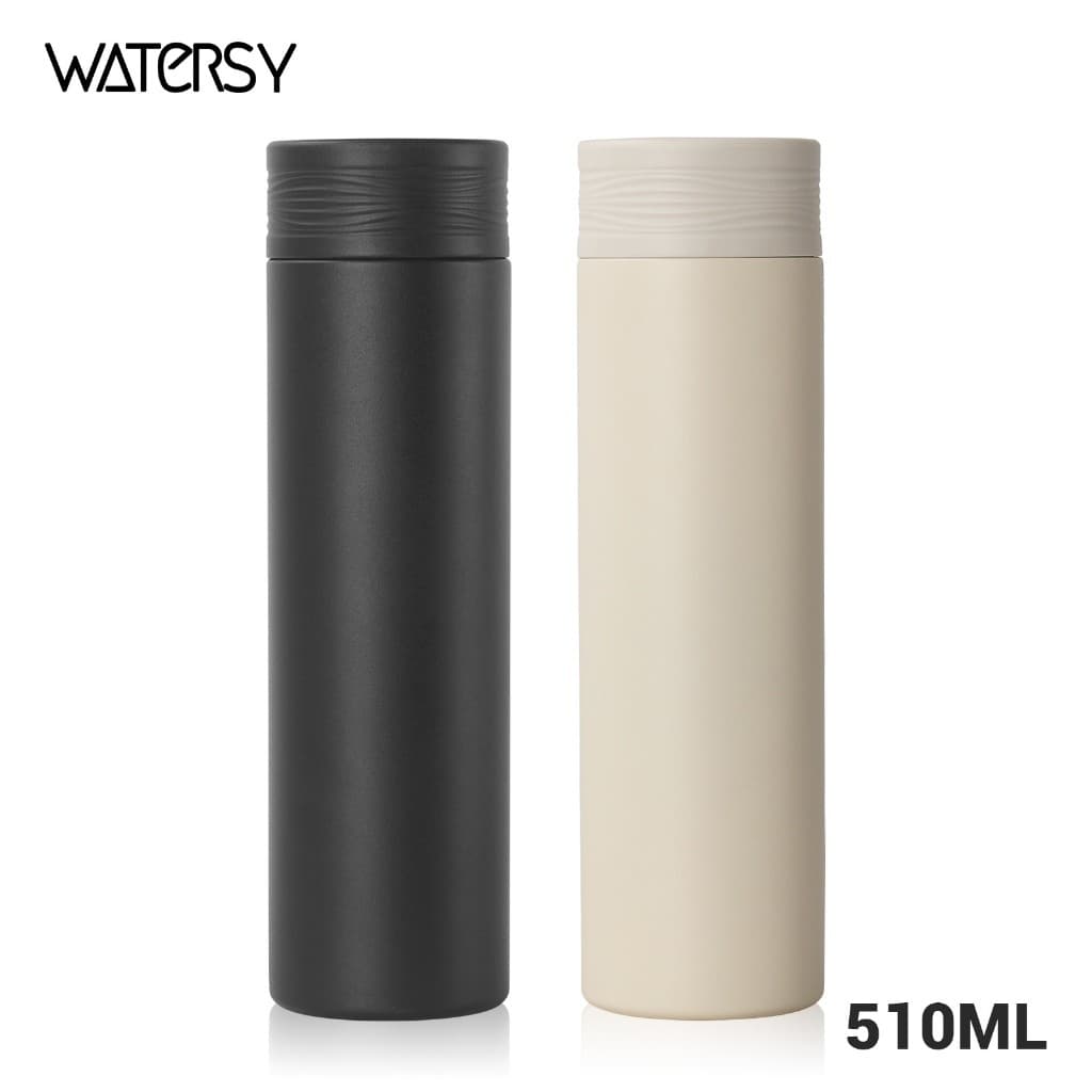 WATERSY Garrafa Térmica Minimalista 500ml  Aço Inoxidável, Ideal para Academia e Trabalho