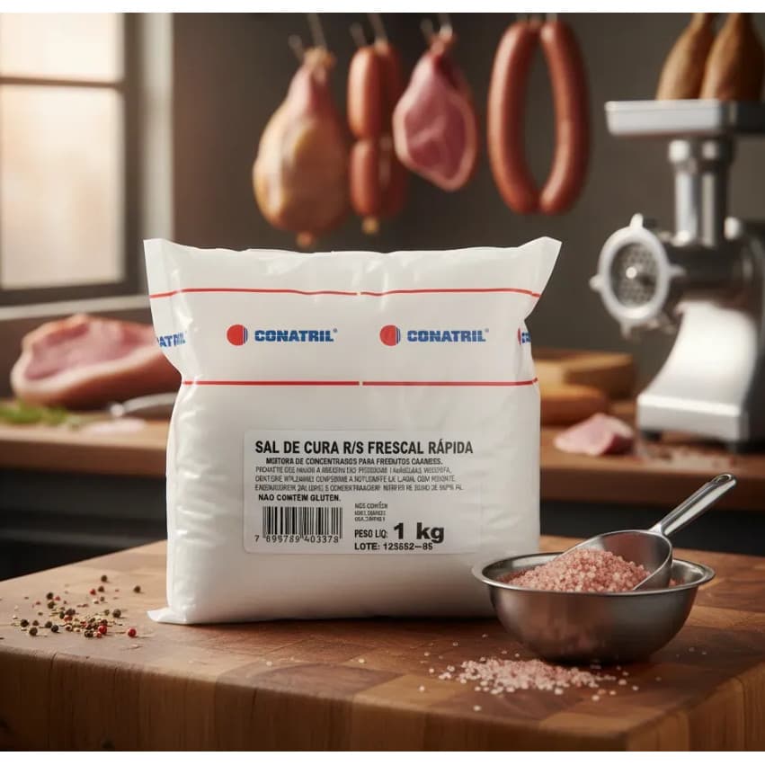 Sal De Cura R/s Linguiça Frescal Cura Rápida Conatril 1kg