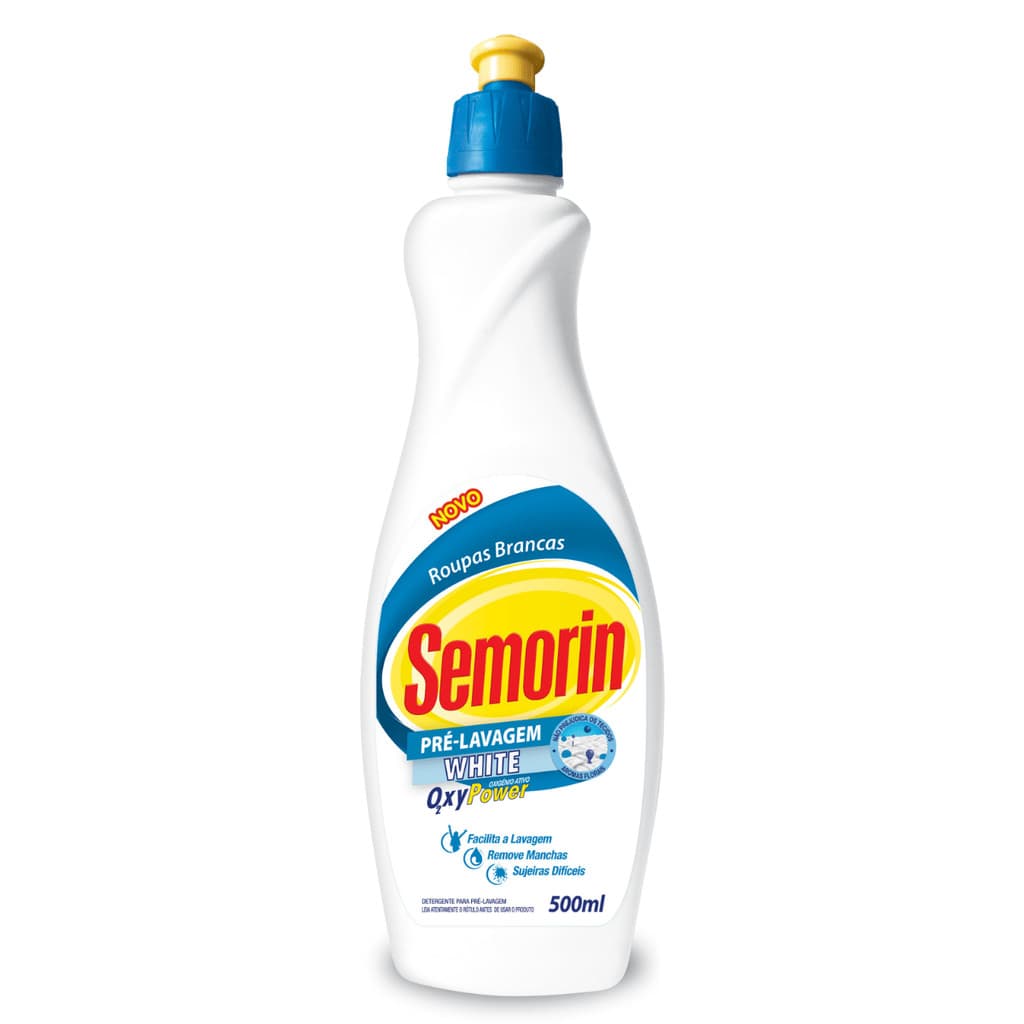 Pré Lavagem White 500ml - Remove Manchas Difíceis sem Agredir Tecidos