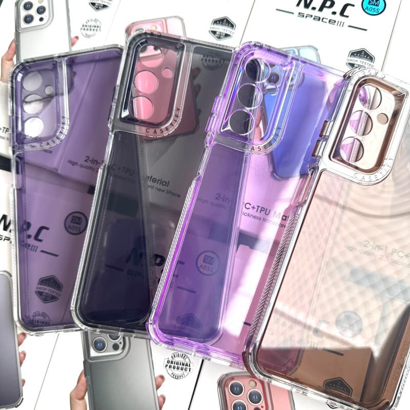 Capa Space 2 em 1 Silicone com acrílico Anti Impacto Para Samsung Galaxy A05 / A05S / A15 nova geração com proteção