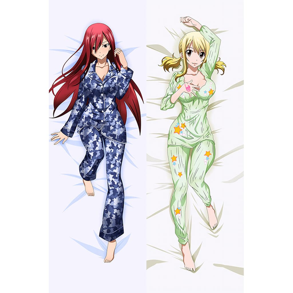 Erza-and-lucy Corpo Dakimakura Capa Anime Dupla Face Impresso Rei Travesseiro Capas De Almofada Cosplay Adereços Decoraç