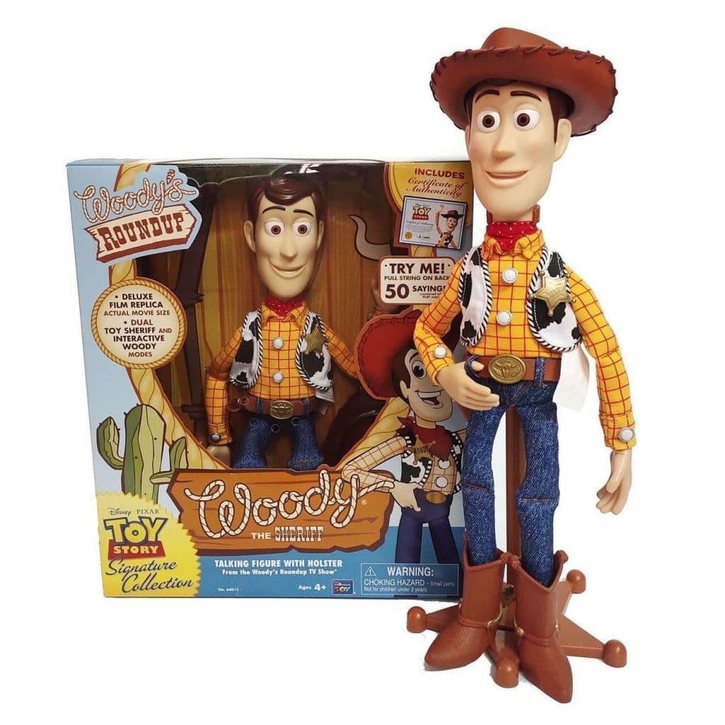 Nova Toy Story 4 Edição de colecionador Woody Cowboy Buzz Lightyear Boneca edição de voz em inglês