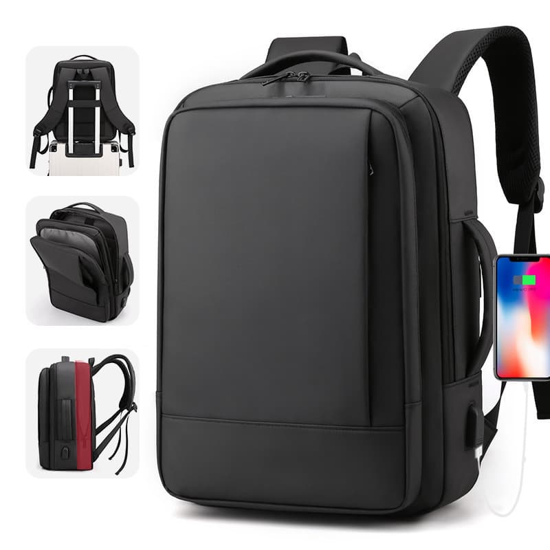 Mochila masculina de negócios mochila dupla extensível moda comércio exterior mochila masculina Commuter computador saco