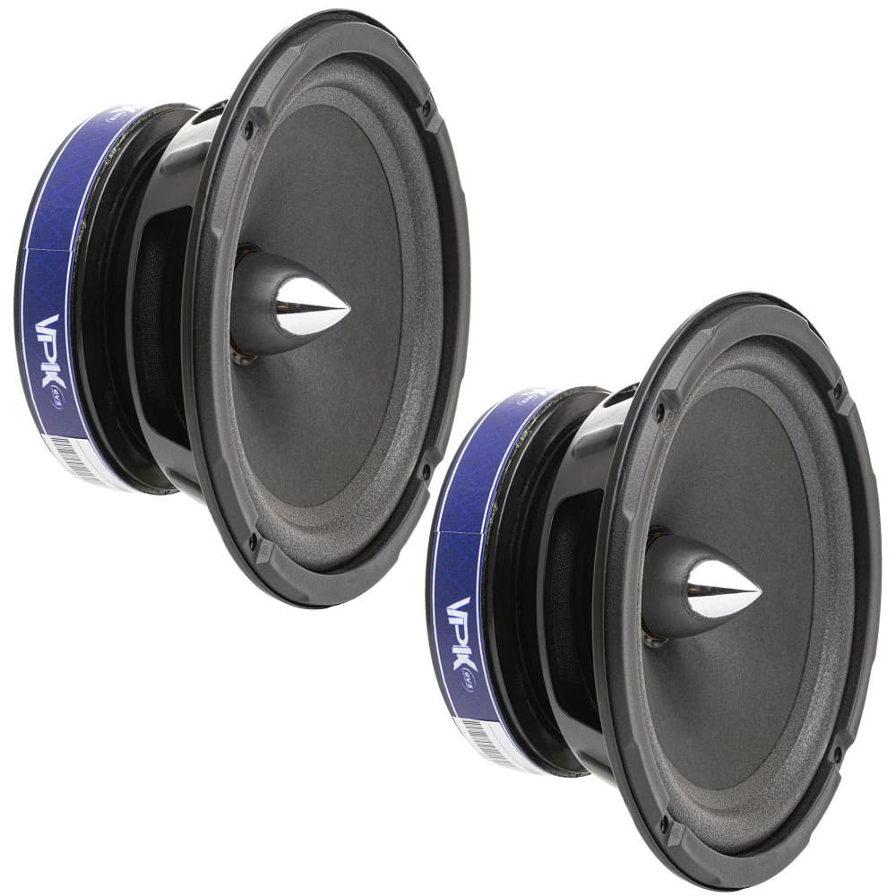 Par Alto Falante QVS 6 Polegadas 6-24VPK Triaxial 300w rms Para Carros Picapes Suvs 2 Falantes