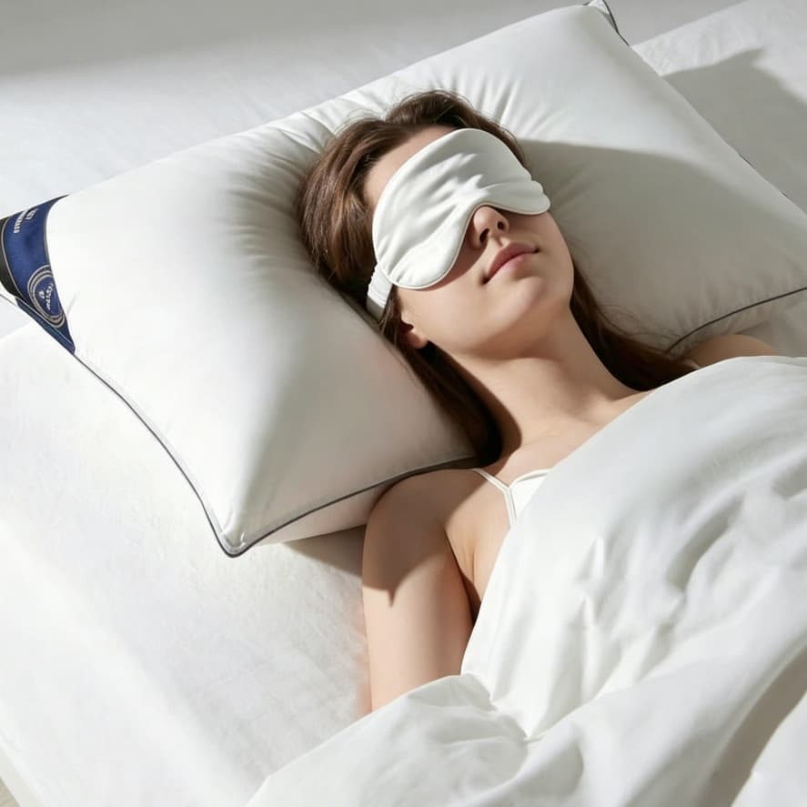 Travesseiro 100% Algodão, Toque de Pluma Super Macio para Dormir