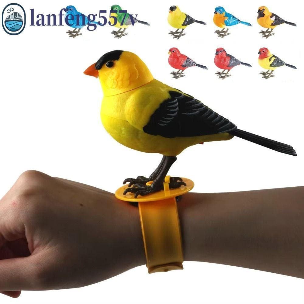 Brinquedo Interativo para Pássaros LANFENG, Chamada de Pássaros, Pássaro Artificial Elétrico Cantante, Robôs Chirrejante