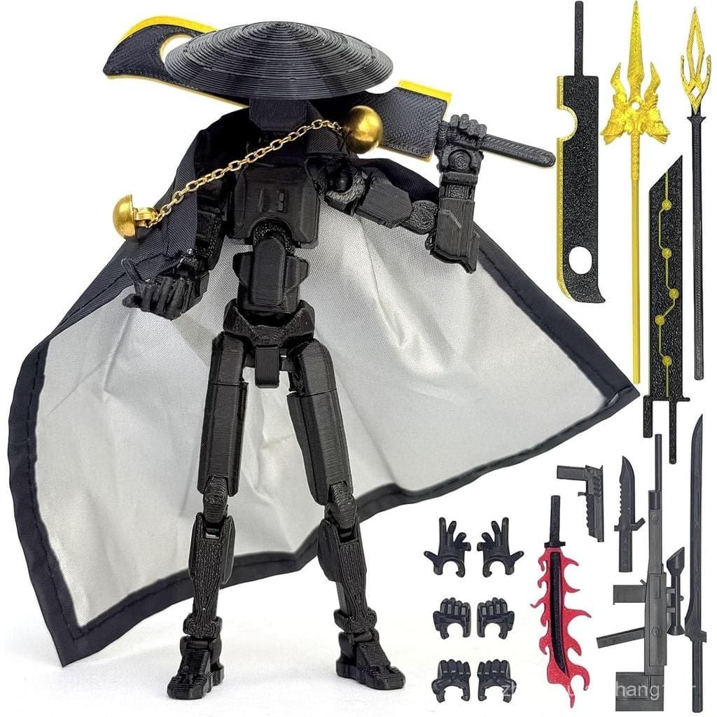Figura móvel montada T13, figura móvel T-13, figura móvel impressa em 3D Robo133D - herói supremo, adequada para brincad