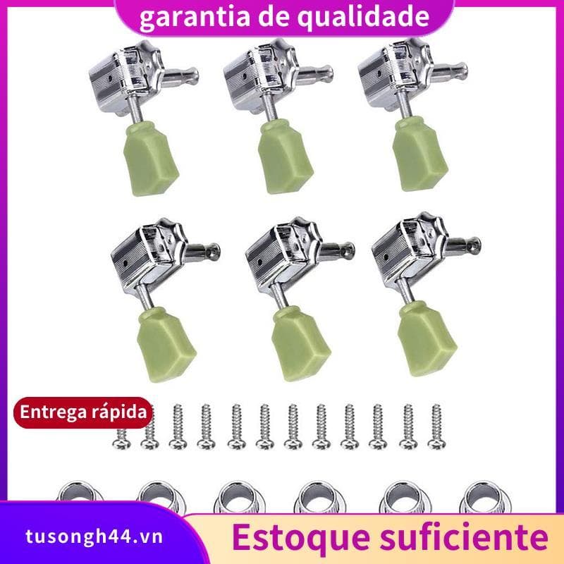 Pegs De Afinação De Guitarra , Afinadores De Cordas 3L , Cabeças De Máquina , Chave , Folk/Elétrica , Prata jimarnoldbr