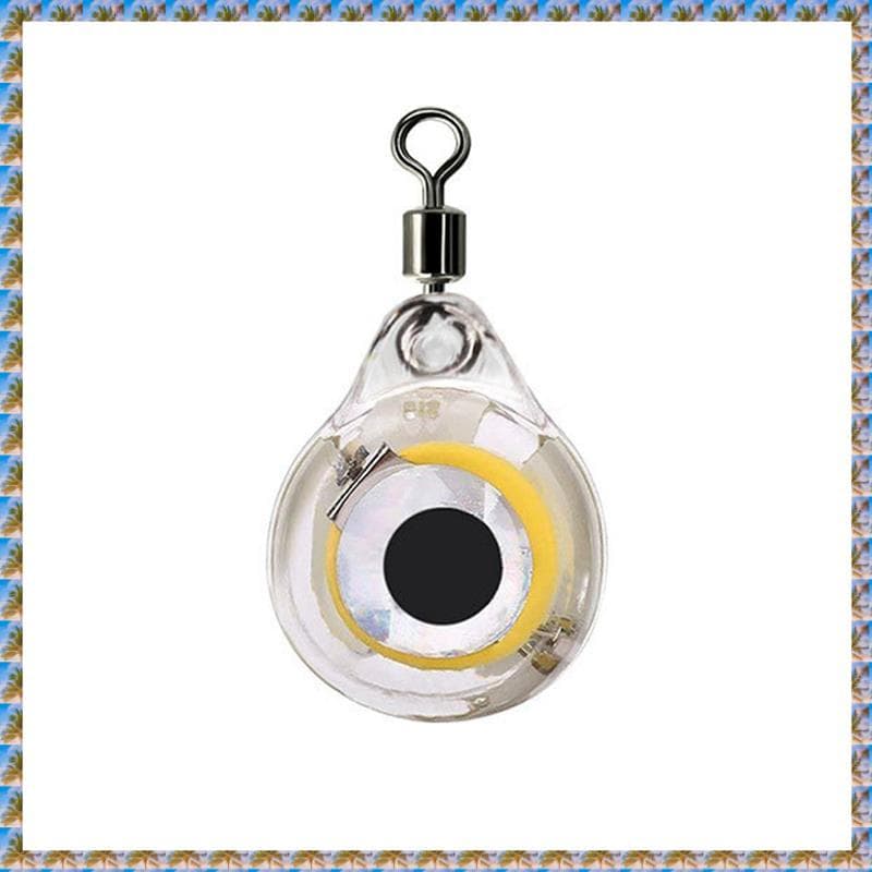 [bo7w15gmoh.br] LED Atraindo Luz De Peixe Formato De Olho Lâmpada Isca Gota Profunda Colorida De Pesca Subaquática Branc